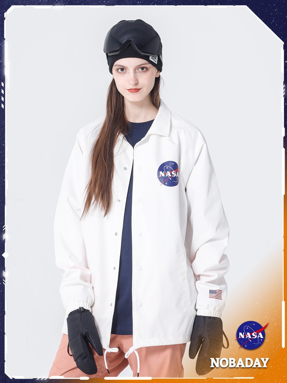 Nobaday NASA X NOBADAY UNIVERSE COACH JACKET - NOBADAY