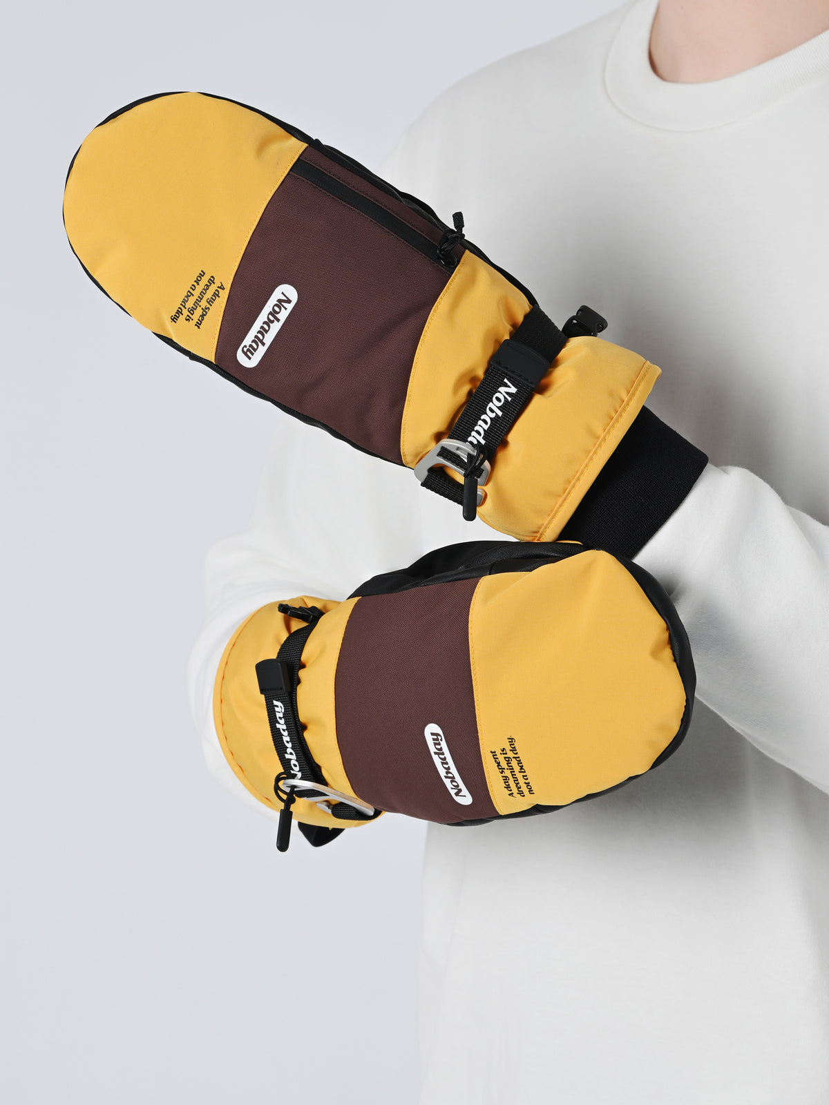 COR Insulated Ski & Snowboard Mittens Yellow
