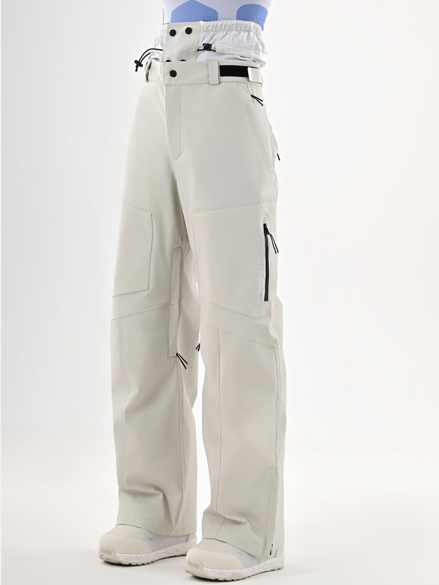 Women’s Pure Sky Wide Leg Snow Pants Gray