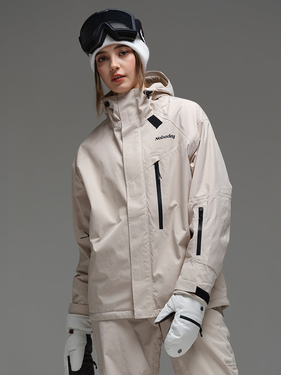 Women's Baggy Insulated Snow Jacket Pink