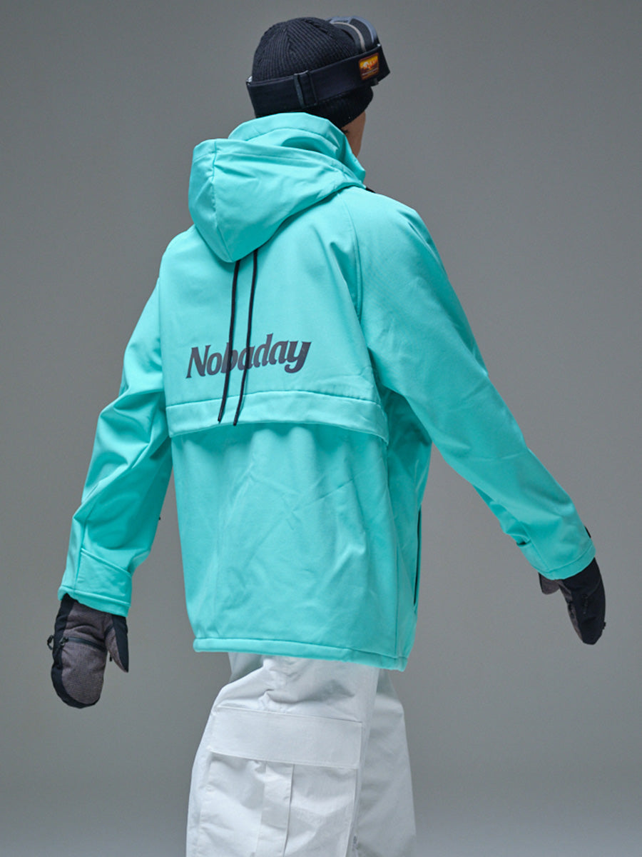 Men’s Waterproof Softshell Fleece Hoodie Blue