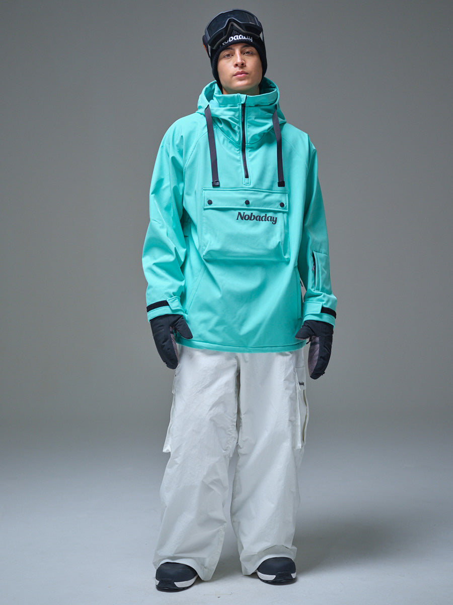 Men’s Waterproof Softshell Fleece Hoodie Blue