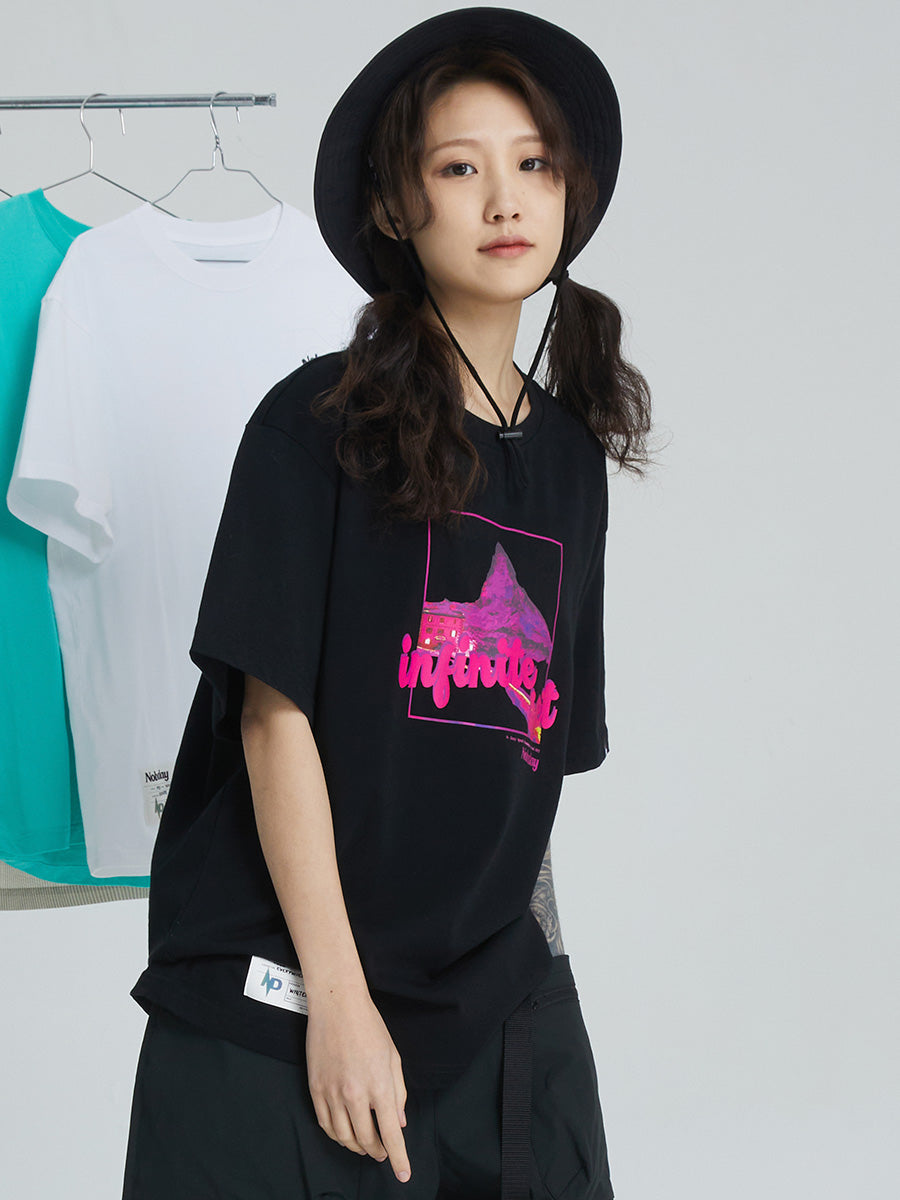 Pink Snow Short Sleeve T-Shirt