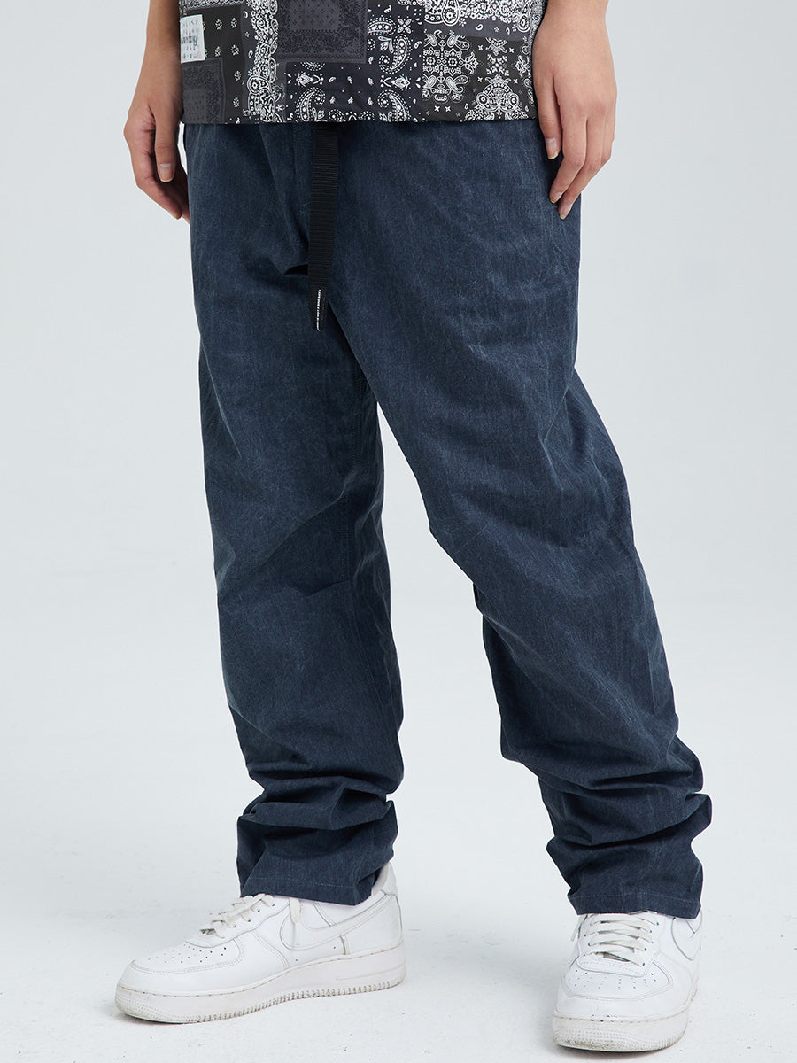 Denim Blue Loose Casual Pants