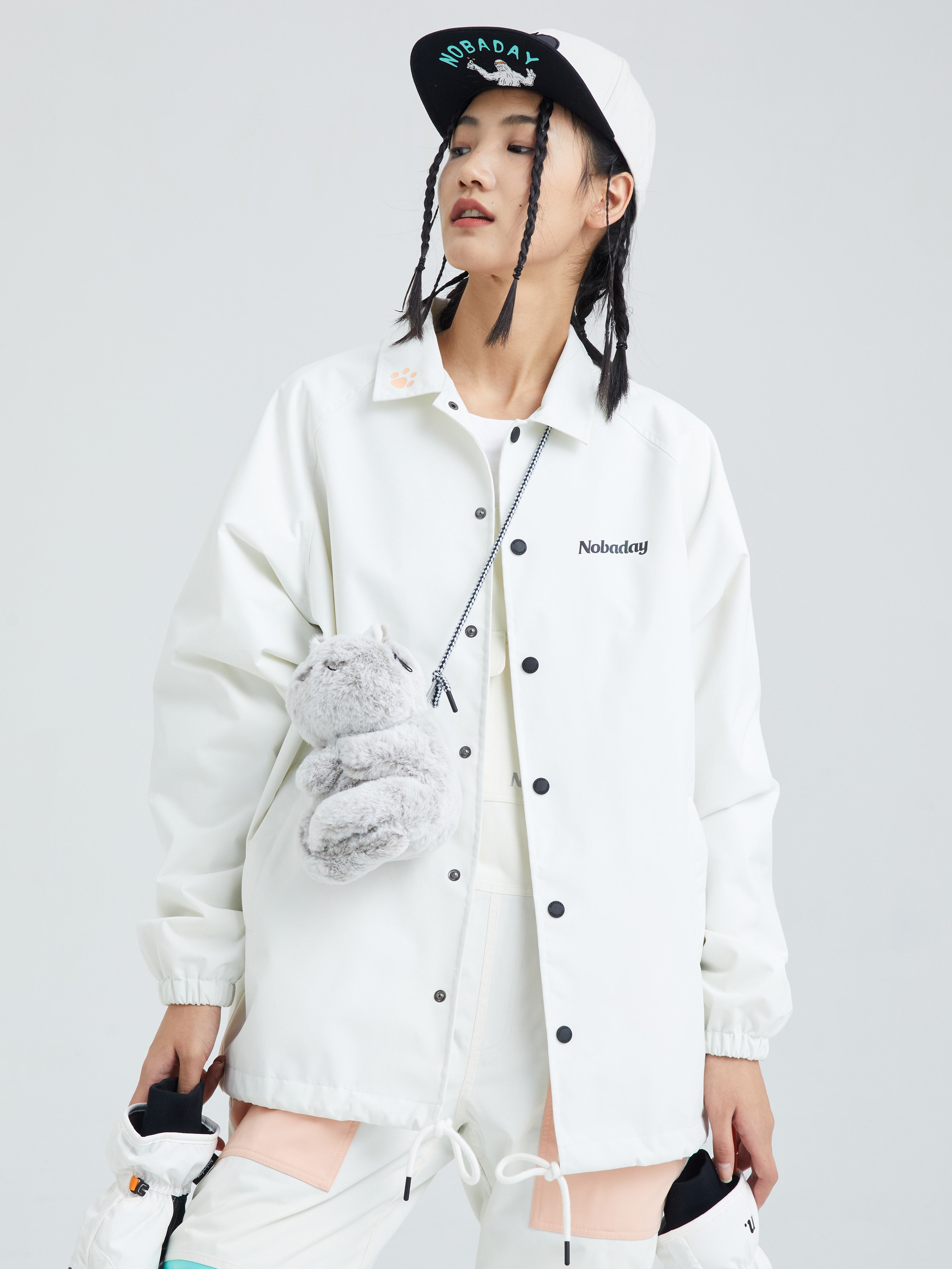 NOBADAY UNISEX KITTEN COACH JACKET