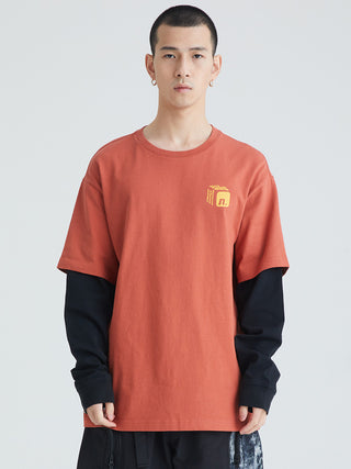 Nobaday ORANGE BOX LONG SLEEVE T-shirt