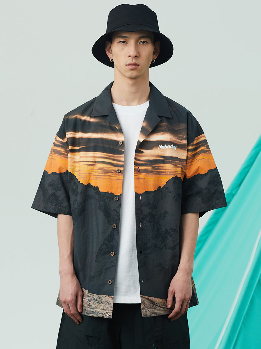 Sunrise Printed Short Sleeve Shirt