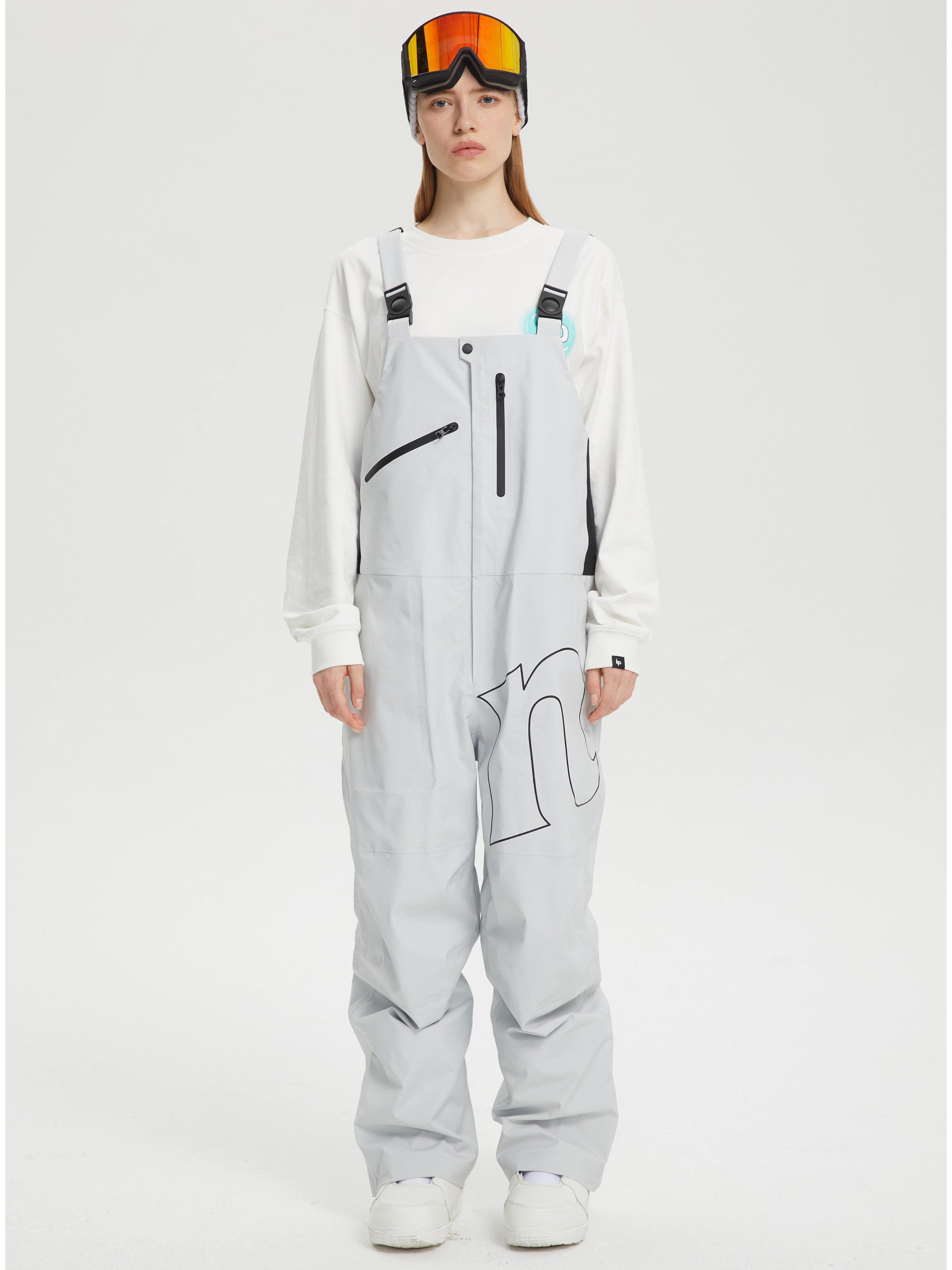 ArcticStorm 3L Snow Bib Pants Gray