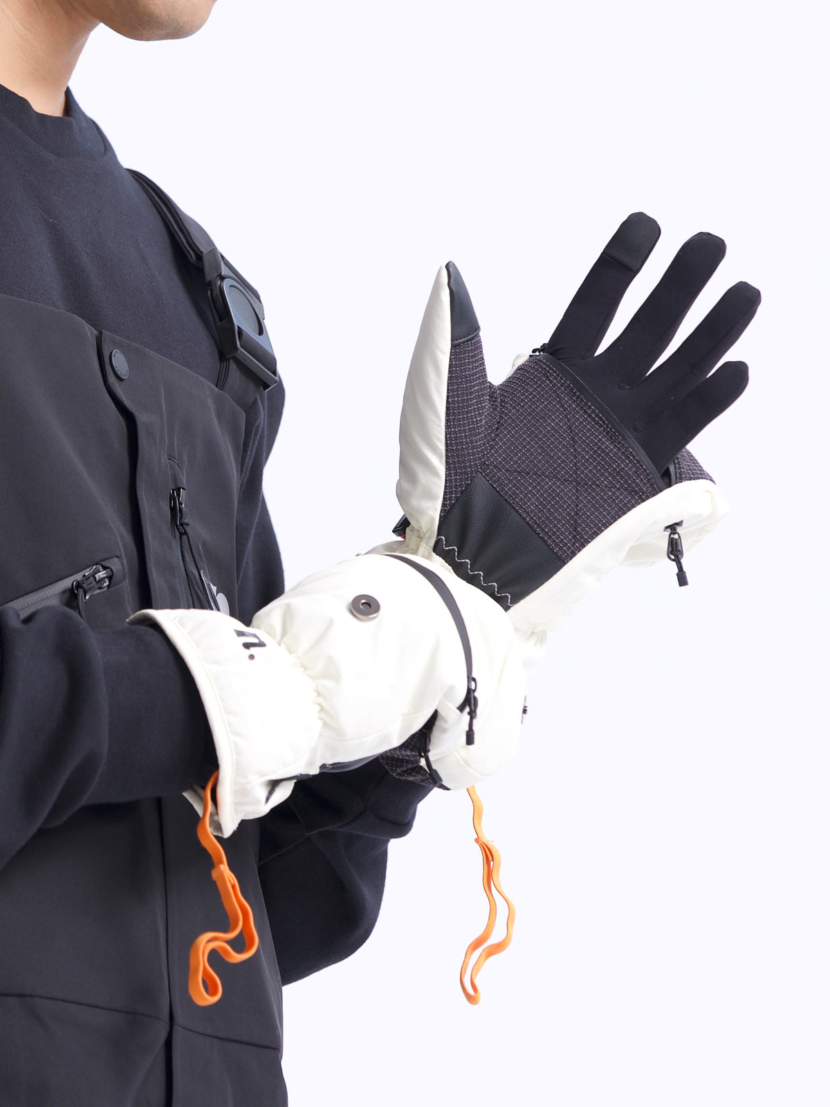 Men's High-Five Mittens White
