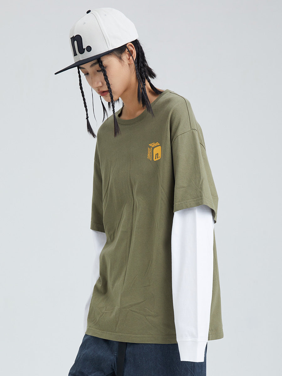 Nobaday ORANGE BOX LONG SLEEVE T-shirt