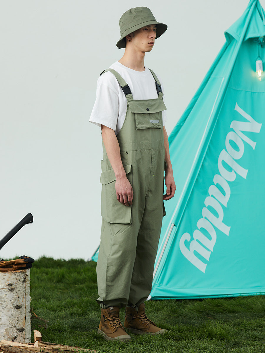 Nobaday Unisex Cargo Bib Pants