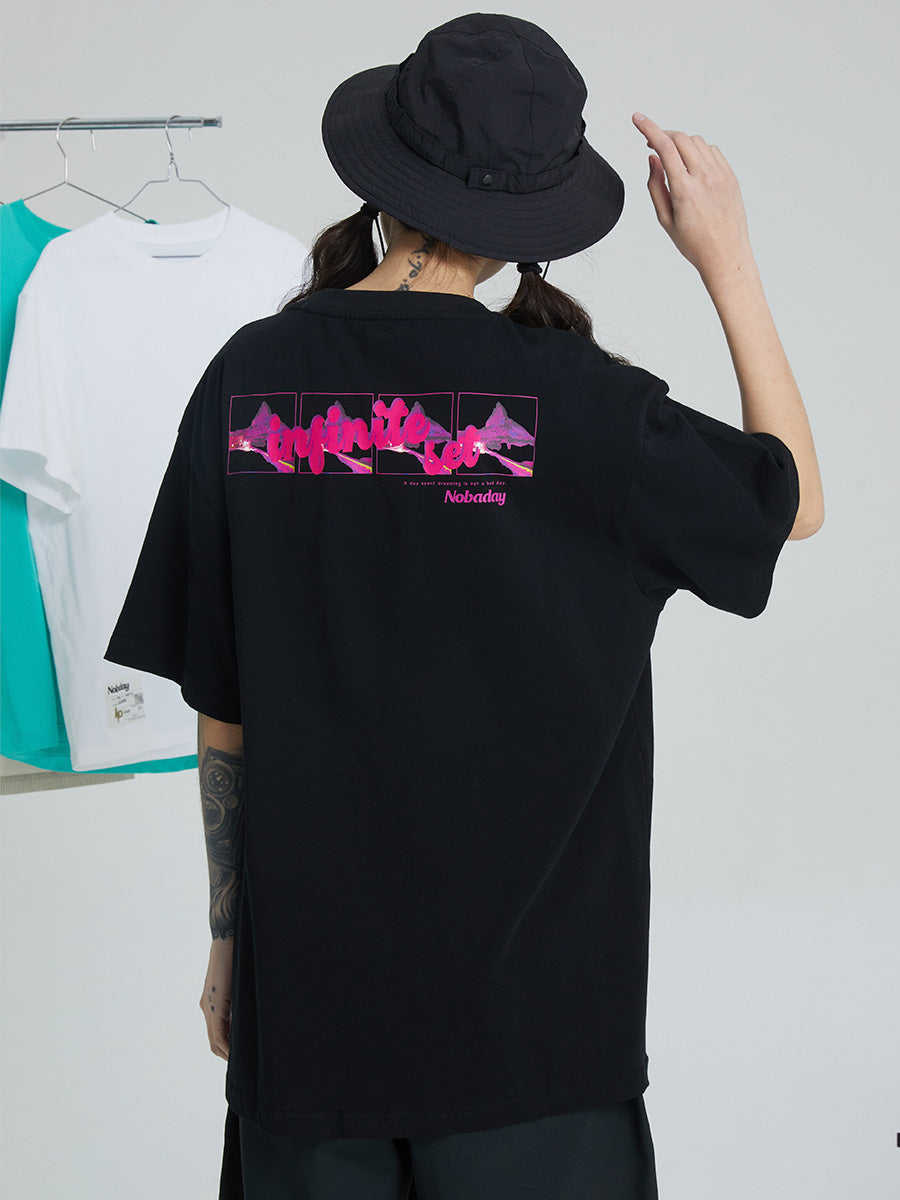 Pink Snow Short Sleeve T-Shirt