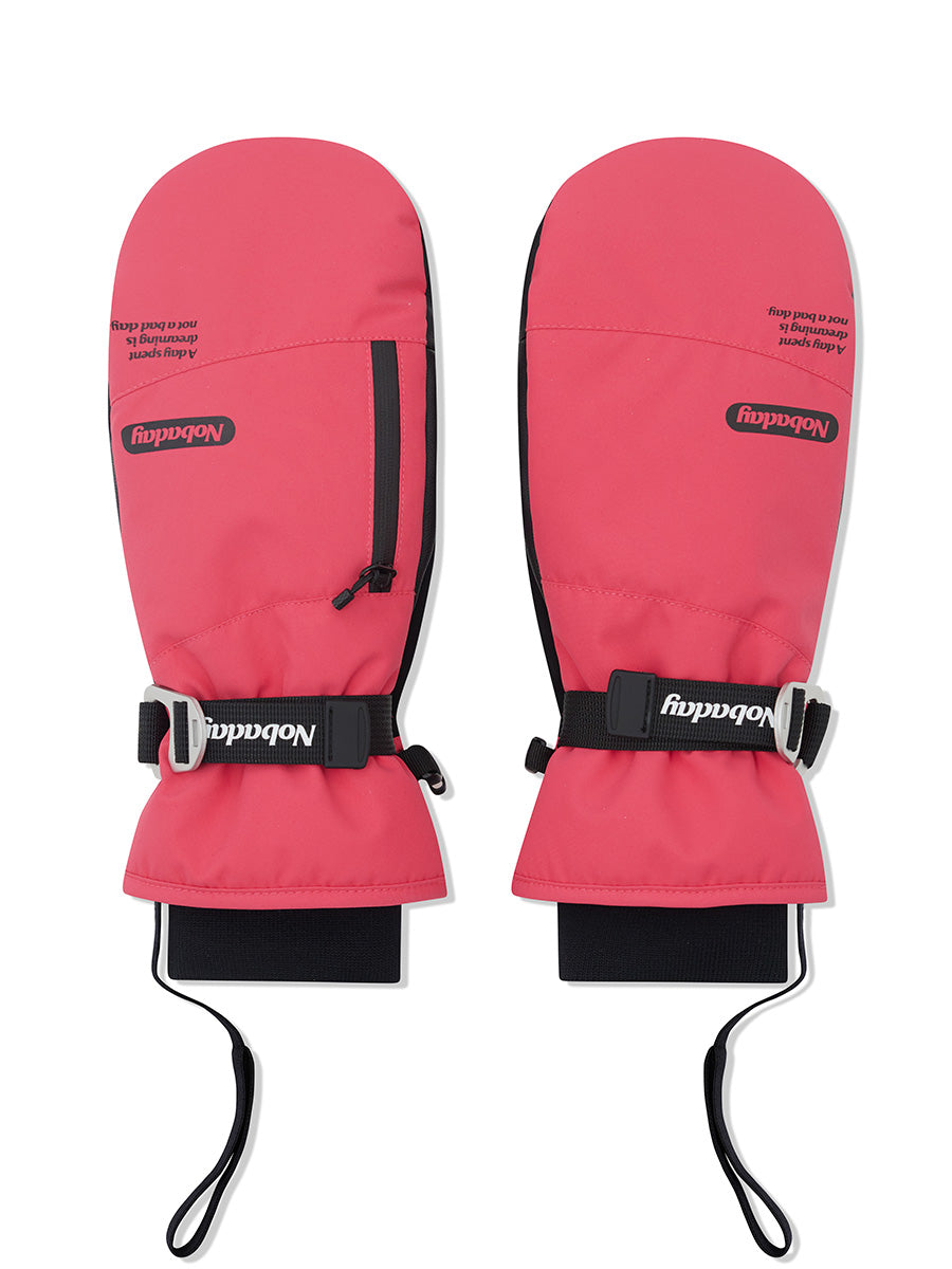 Nobaday COR Insulated Ski & Snowboard Mittens Pink