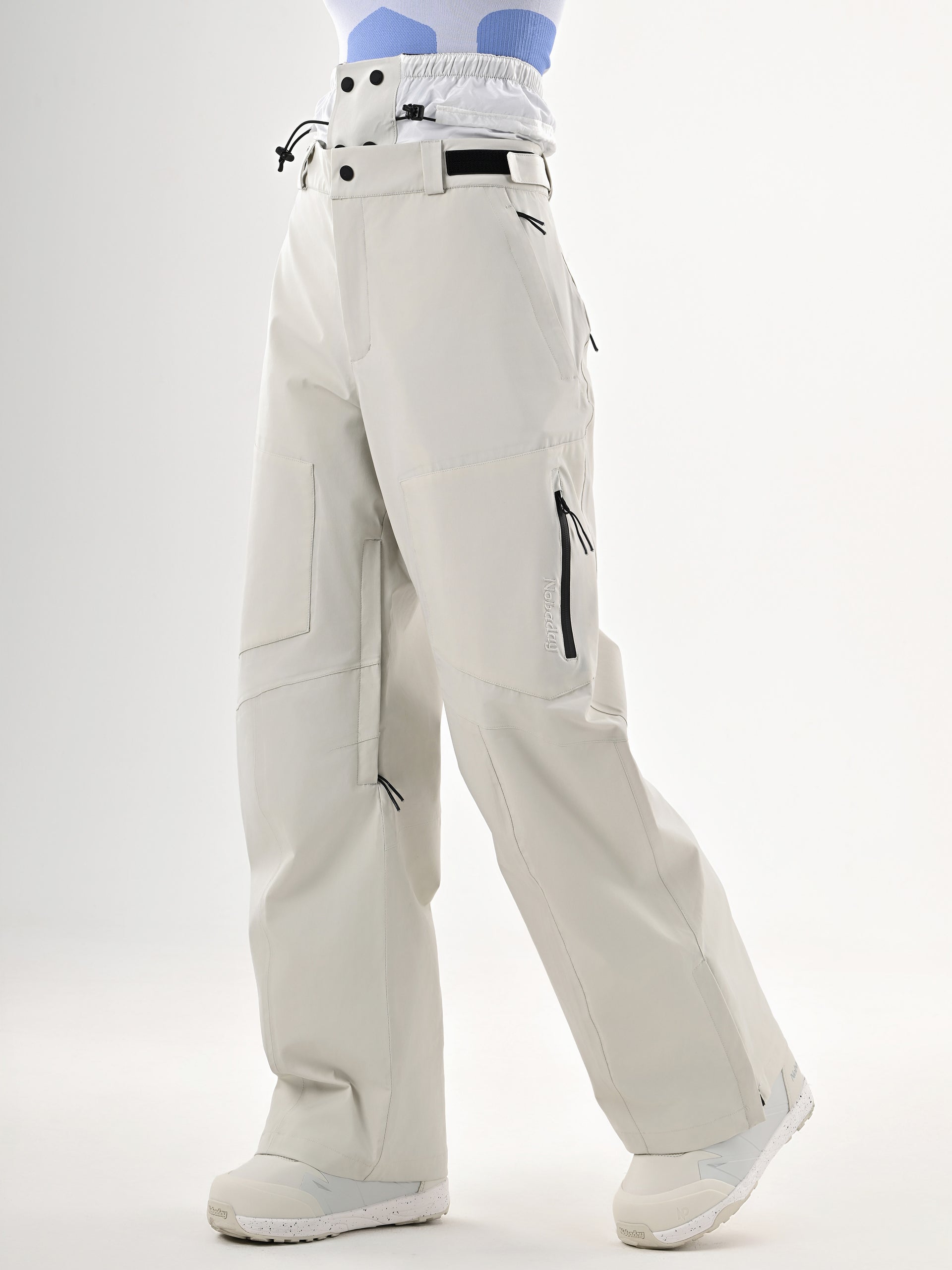 Women’s Pure Sky Wide Leg Snow Pants Gray