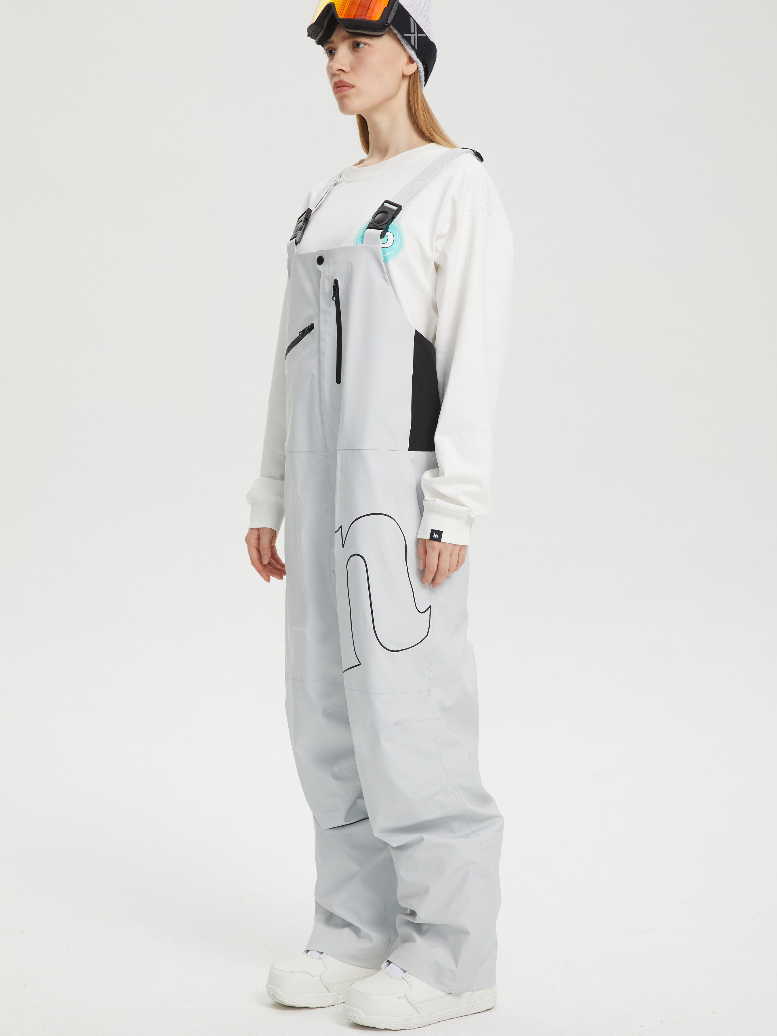 ArcticStorm 3L Snow Bib Pants Gray