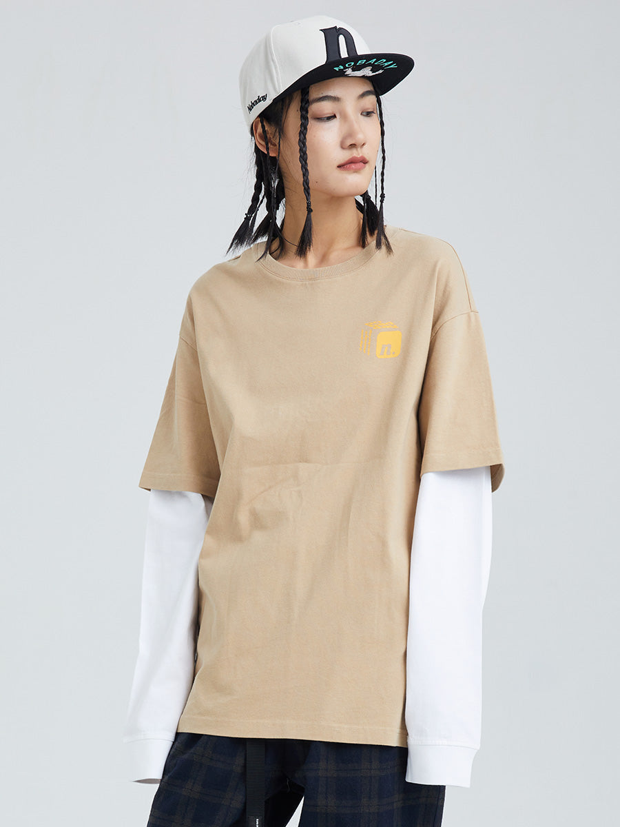 Nobaday ORANGE BOX LONG SLEEVE T-shirt