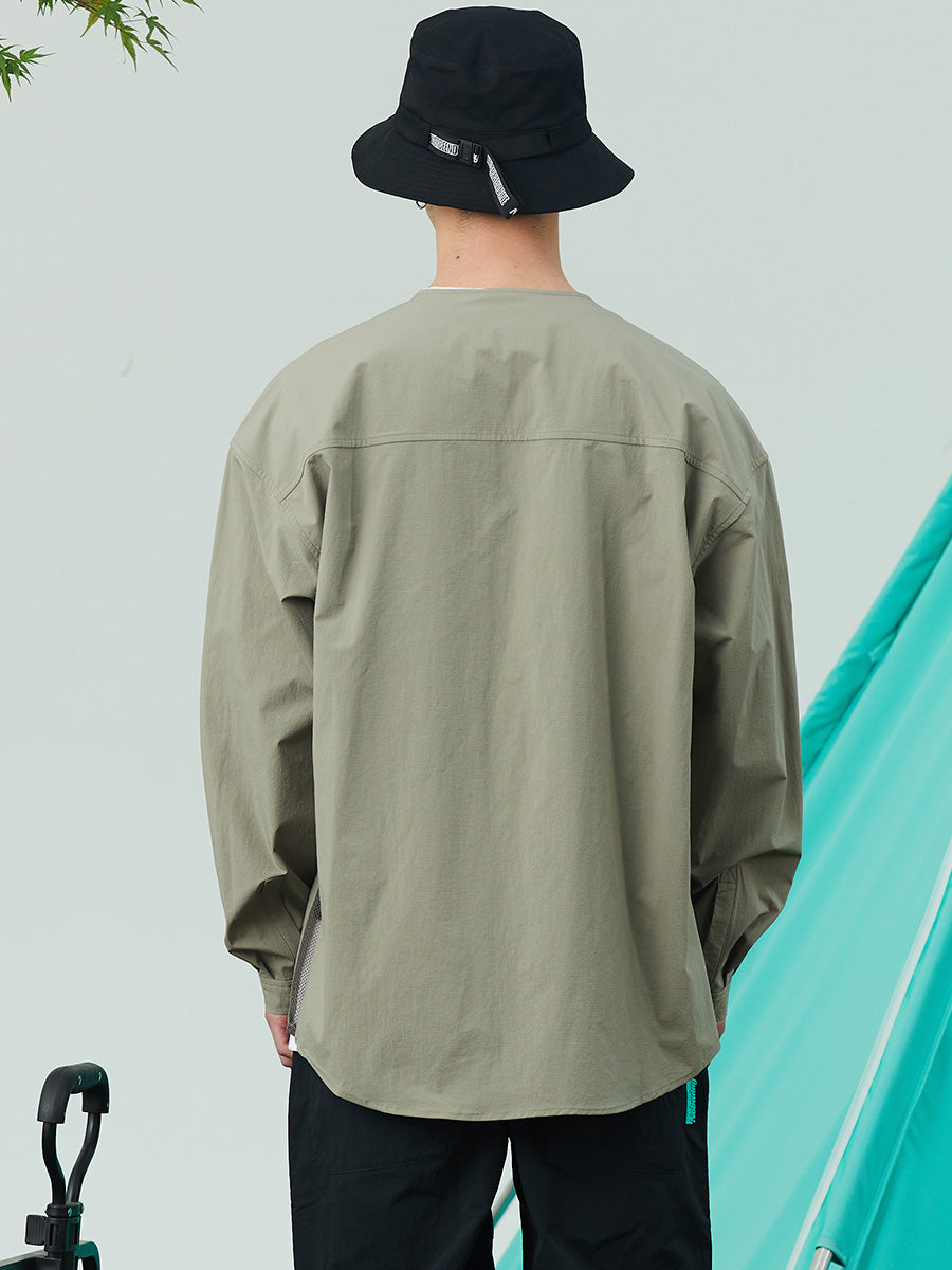 Skeleton Button-Down Long Sleeve Shirt