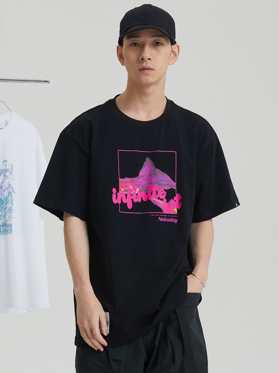 Pink Snow Short Sleeve T-Shirt
