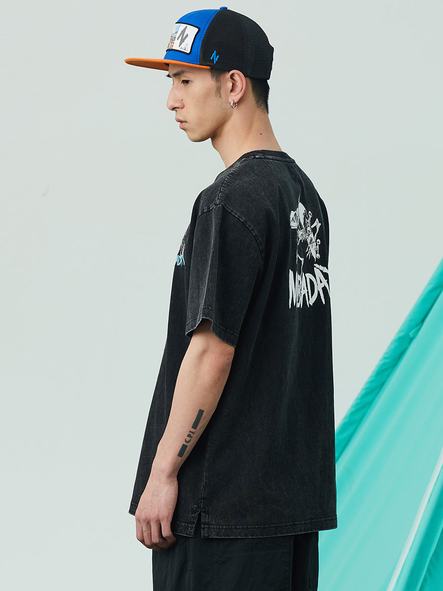 Skeleton Graphic Short Sleeve T-Shirt