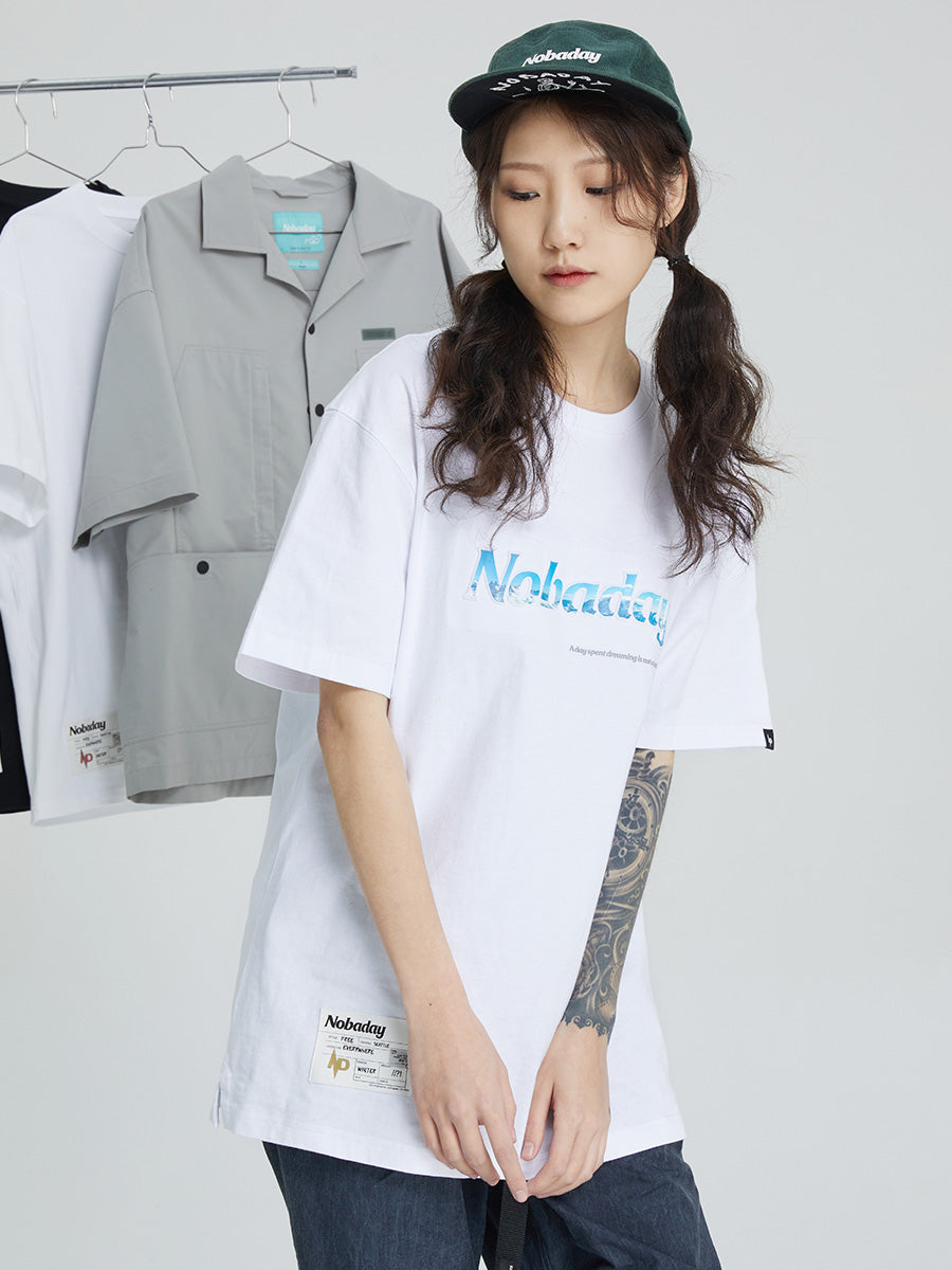 Nobaday Snow Valley Logo T-shirt