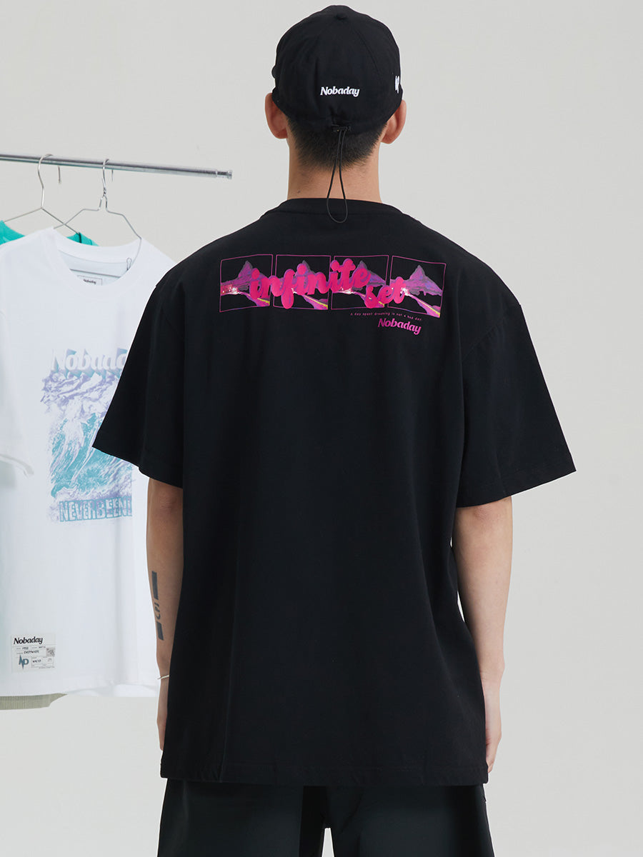Pink Snow Short Sleeve T-Shirt