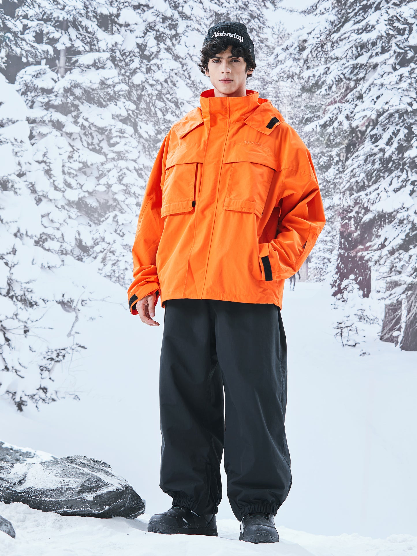 Men’s Pure Free Freestyle Snow Jacket Orange