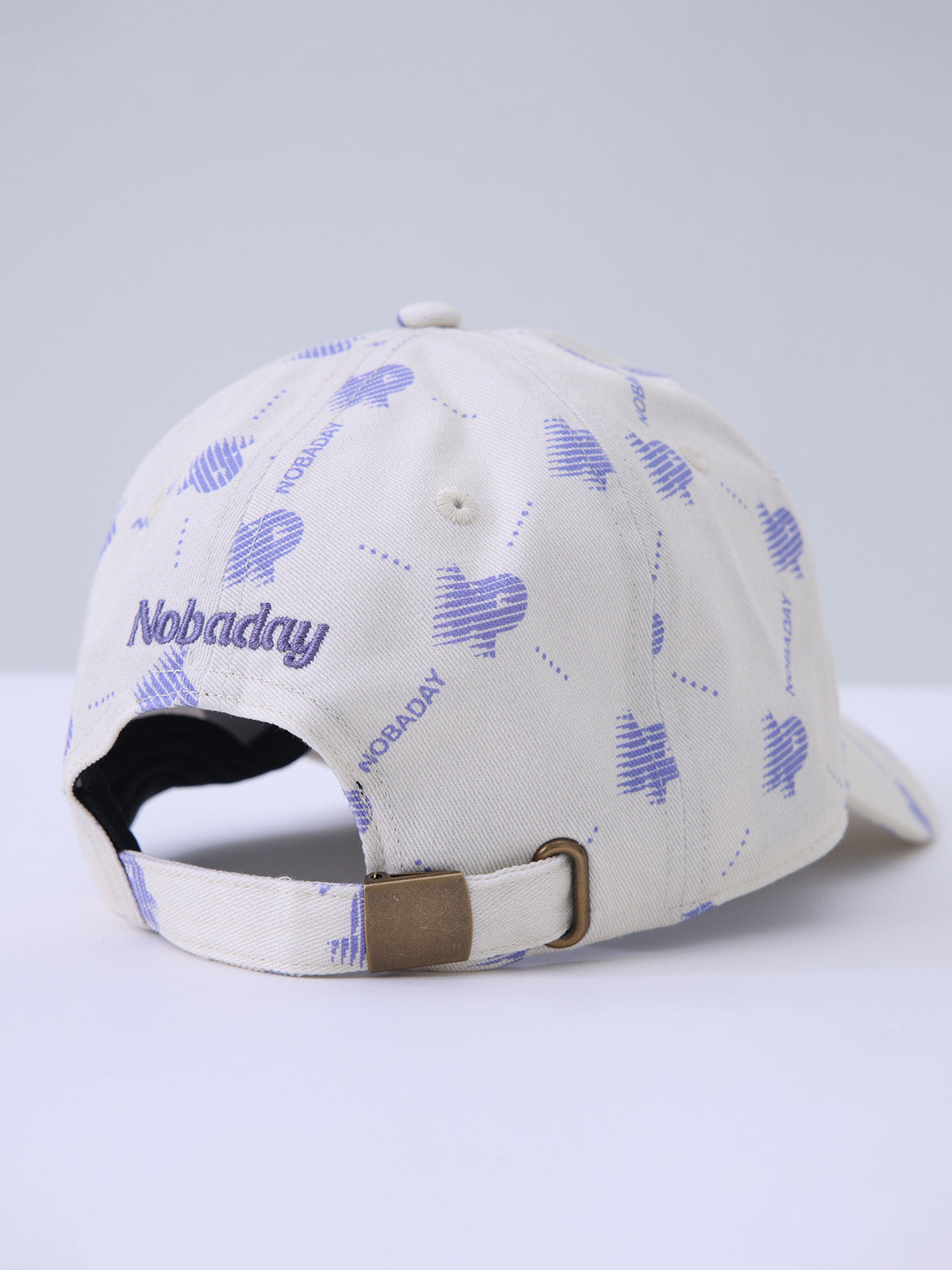 Monogram Print Cotton Baseball Cap