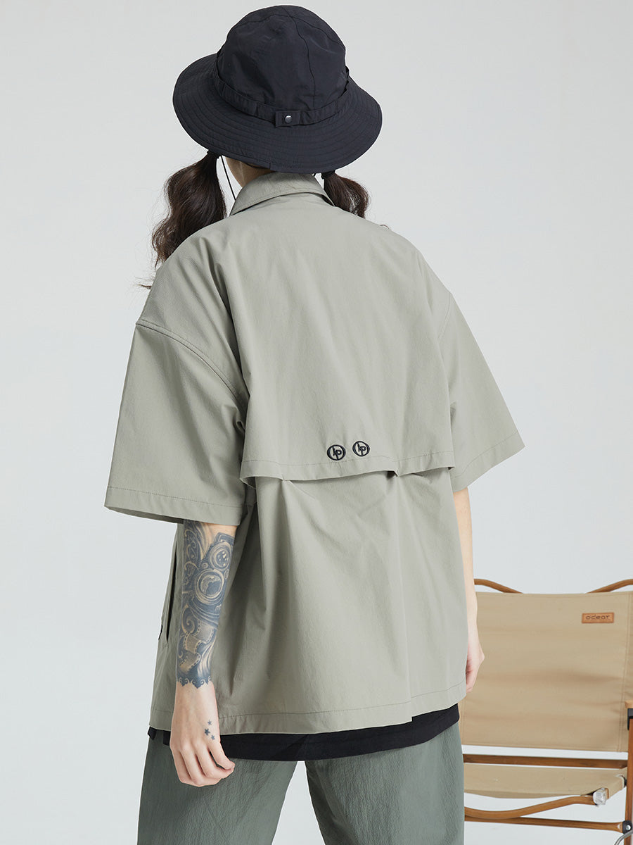 Casual Stretch Button-Up Shirt