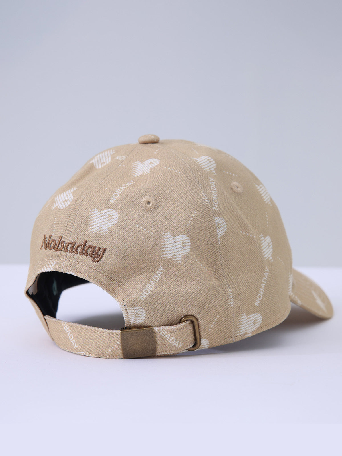 Monogram Print Cotton Baseball Cap