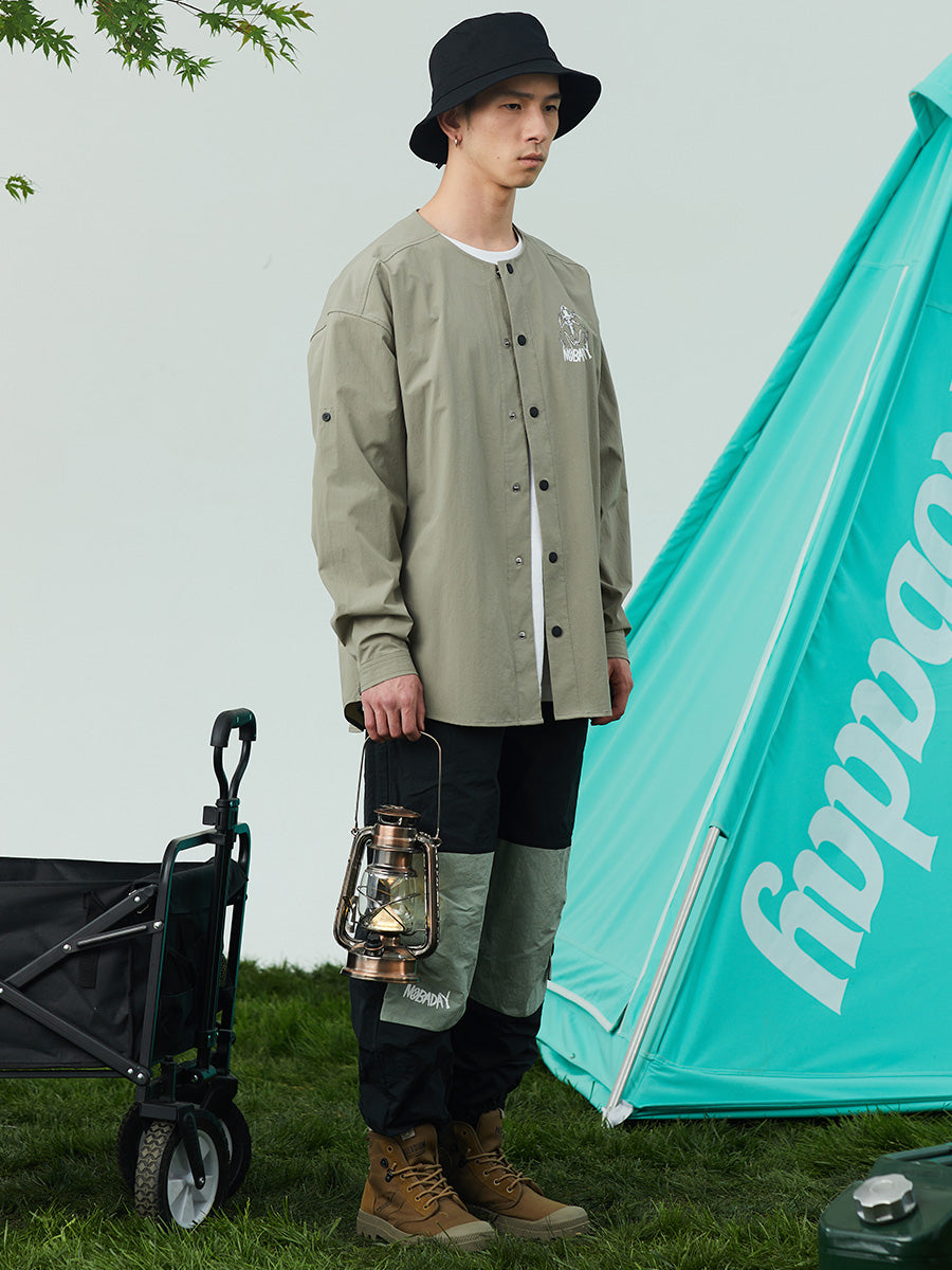 Skeleton Button-Down Long Sleeve Shirt