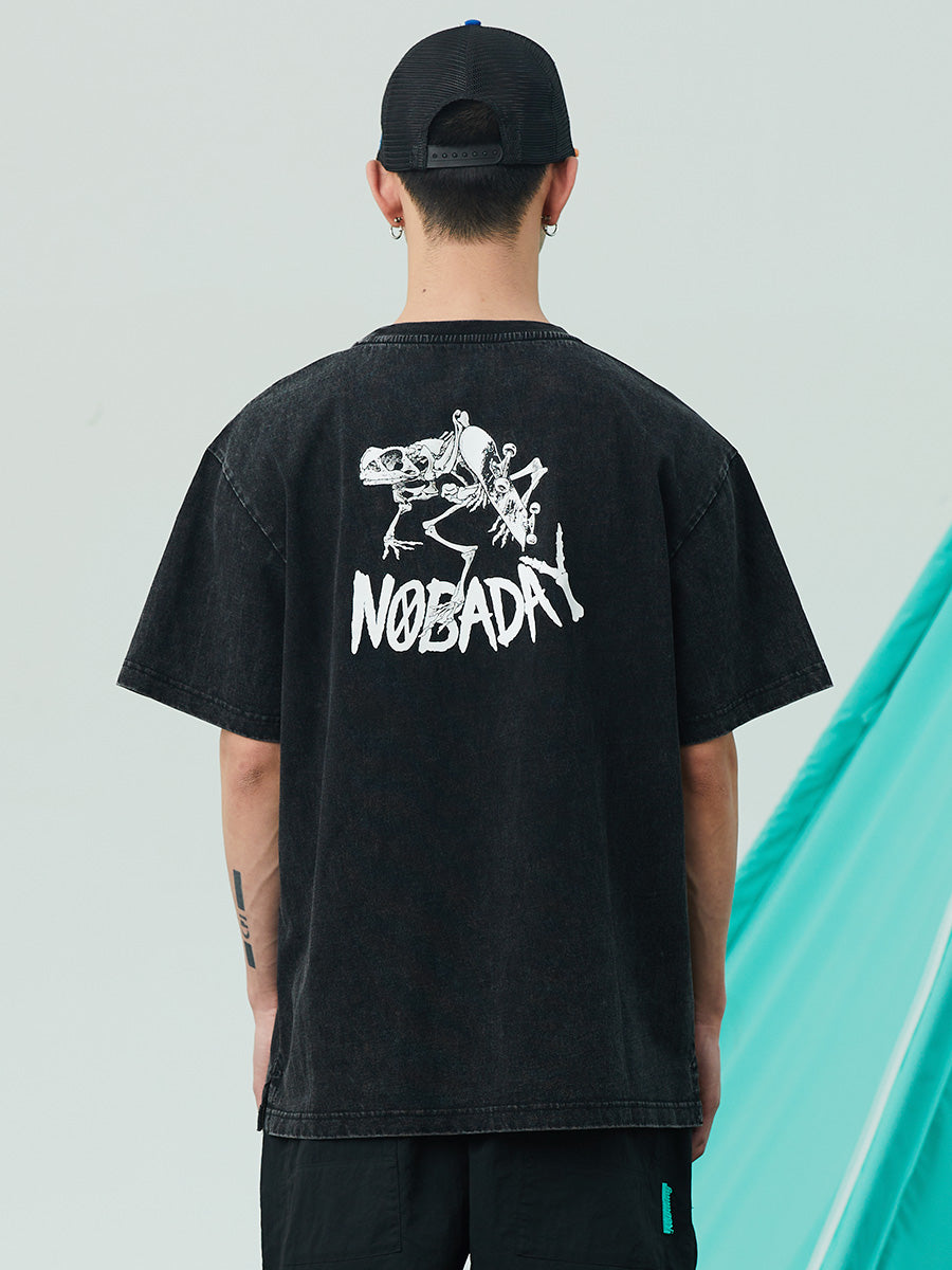 Skeleton Graphic Short Sleeve T-Shirt