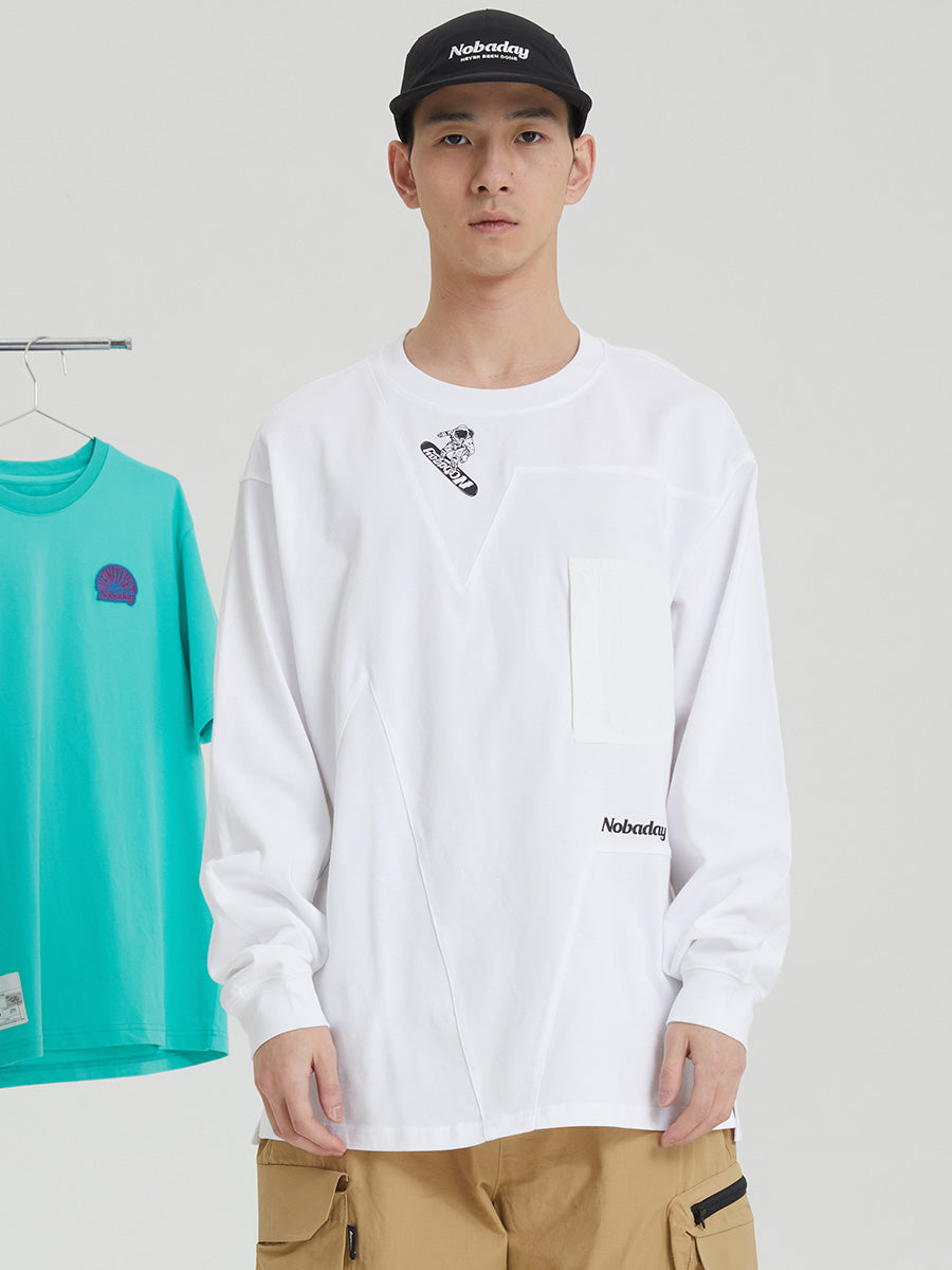 Snowboard Pocket Long Sleeve T-Shirt
