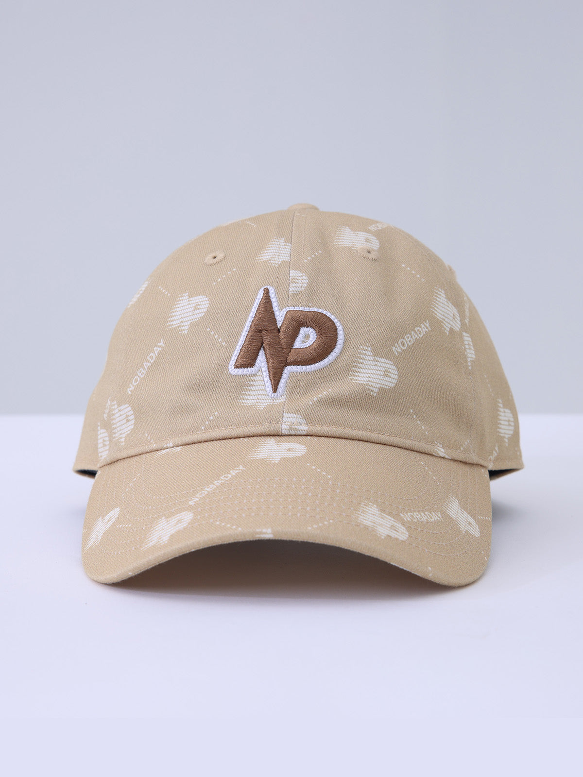 Monogram Print Cotton Baseball Cap