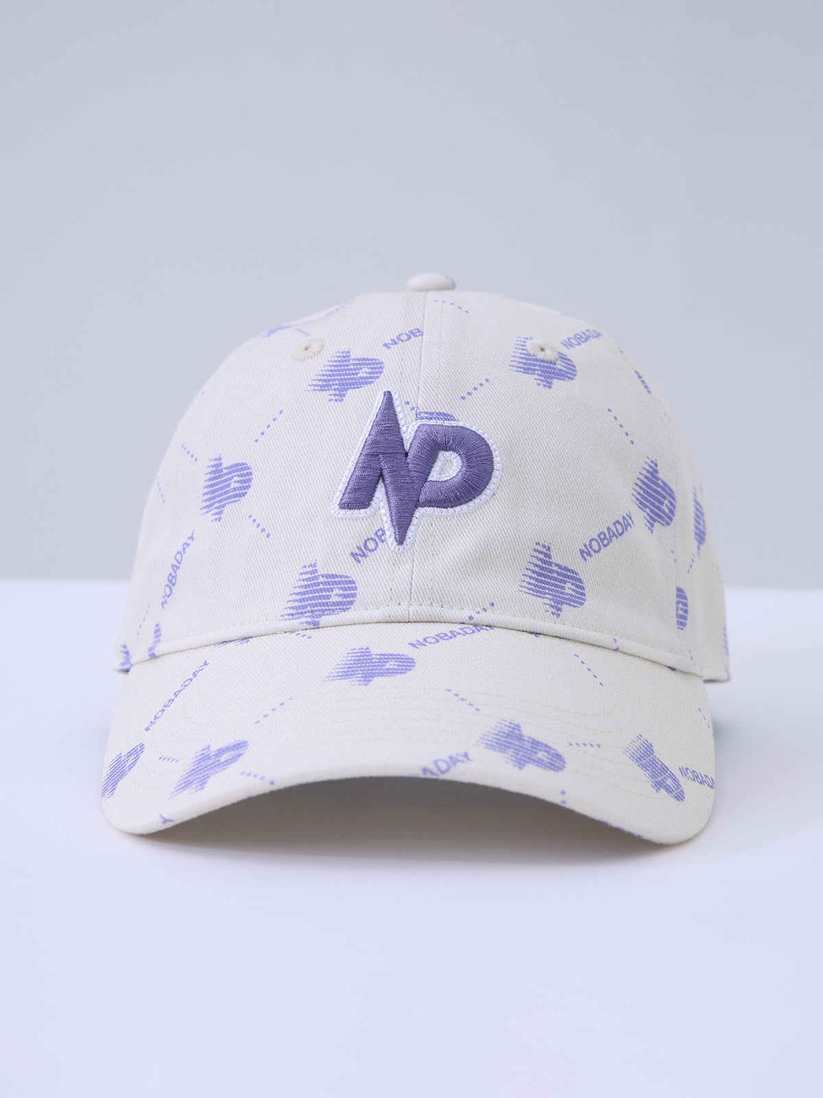 Monogram Print Cotton Baseball Cap