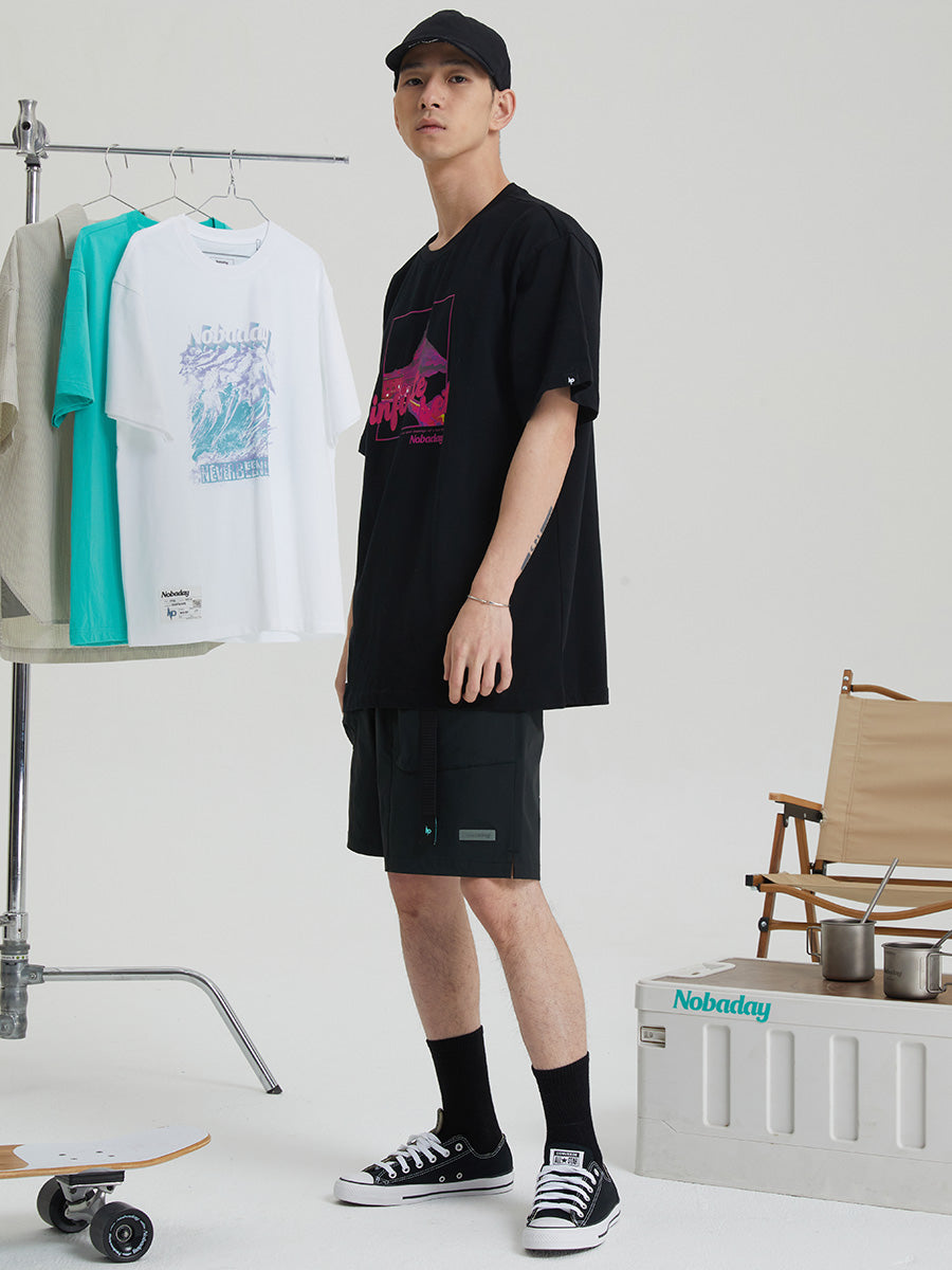 Pink Snow Short Sleeve T-Shirt