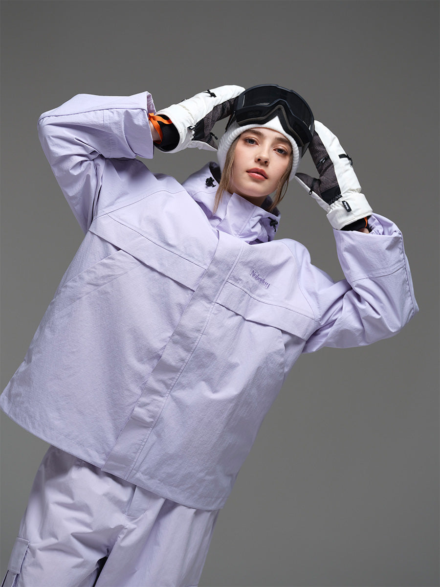 Nobaday Women's Pure Free Waterproof Snow Jacket