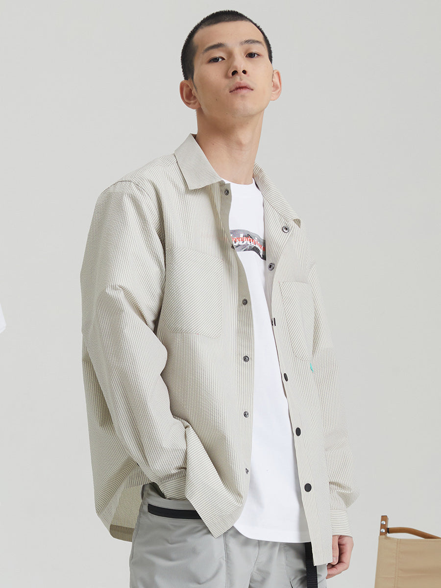 Heavyweight Button-Down Long Sleeve Shirt