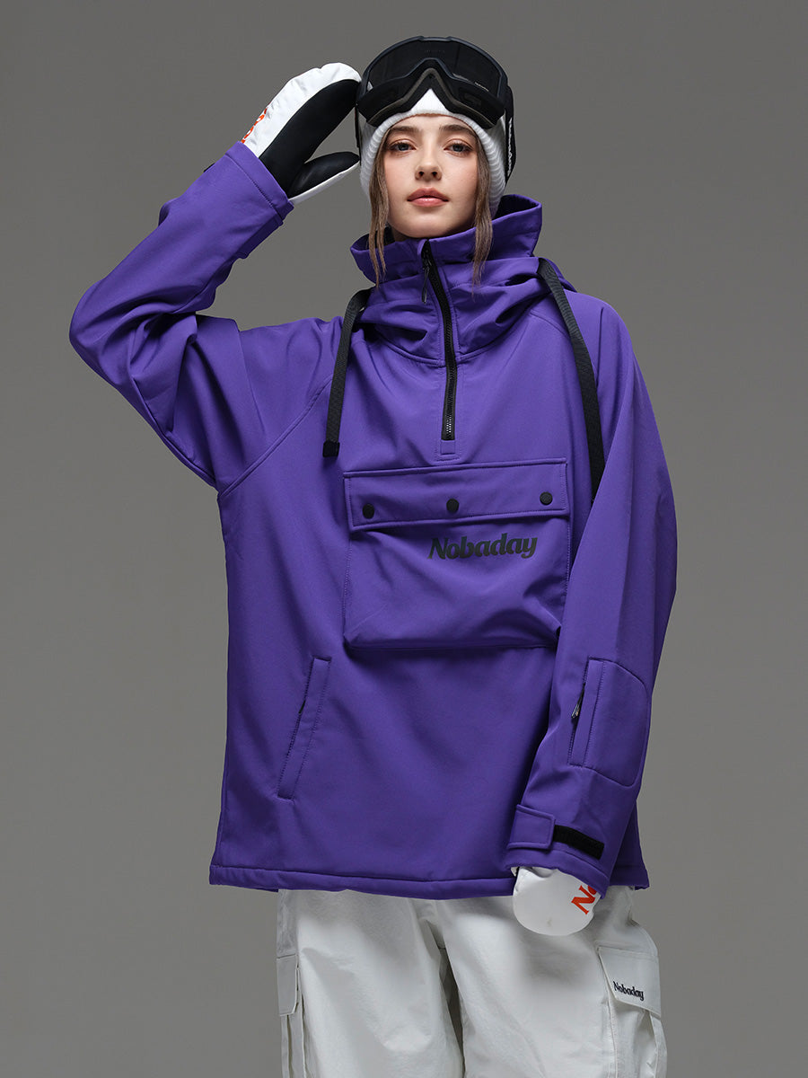 Women's Pure Free Softshell Fleece Hoodie Purple