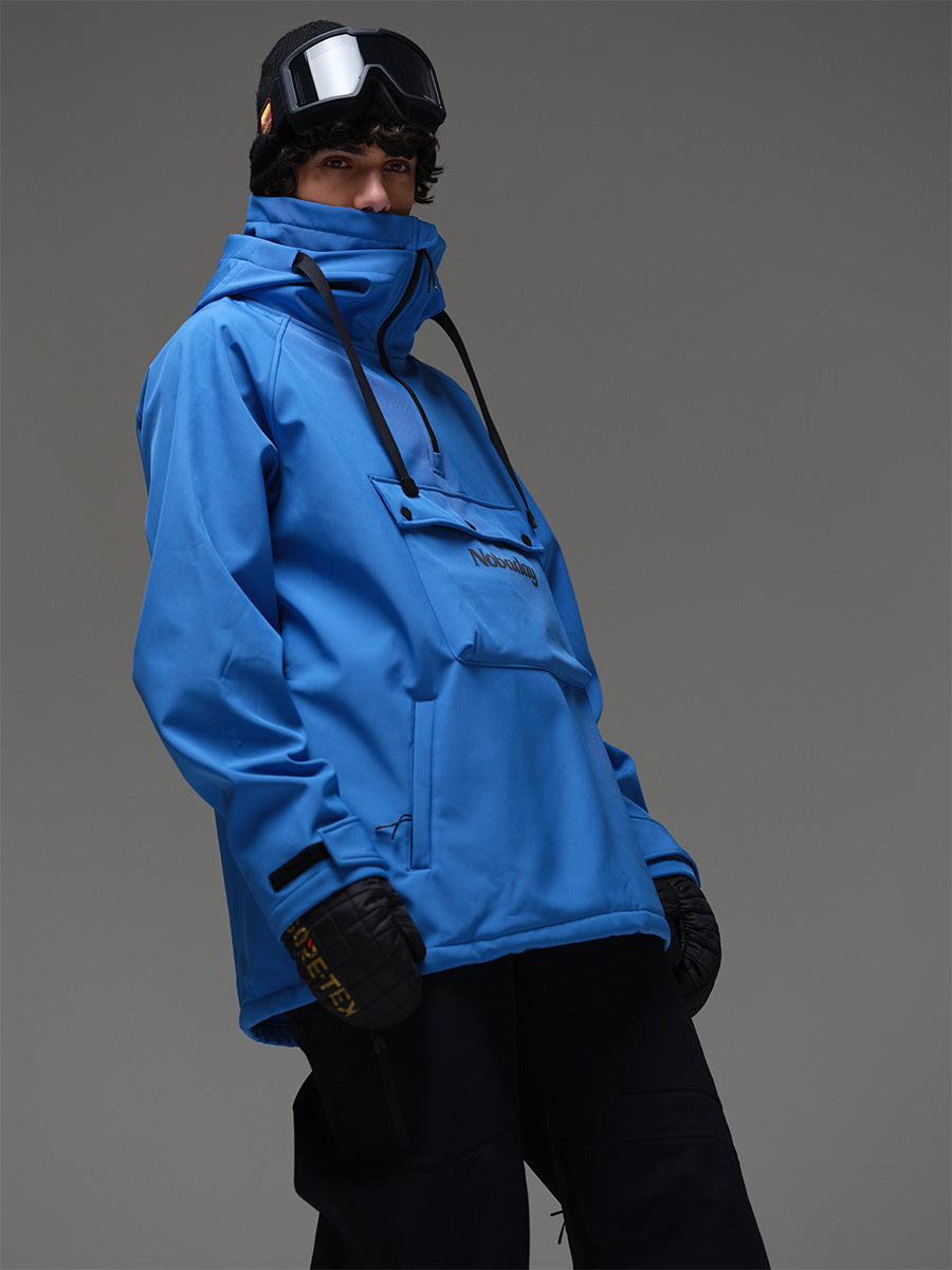 Men's Pure Free Waterproof Fleece Hoodie Deep Blue