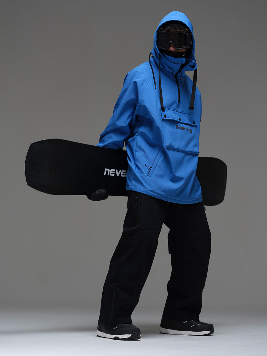 Men’s Waterproof Softshell Fleece Hoodie Blue