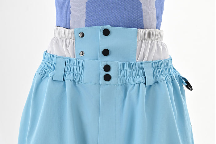 High-Waist Elastic Construction
