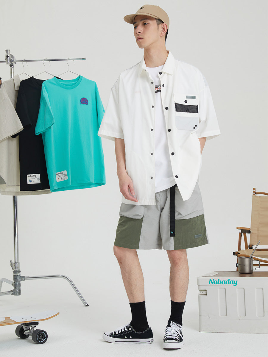 Casual Stretch Button-Up Shirt