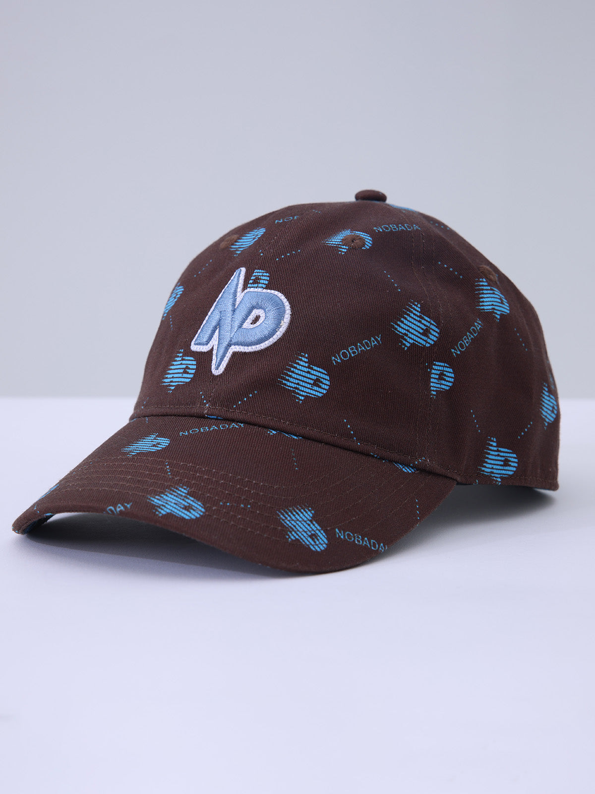 Monogram Print Cotton Baseball Cap