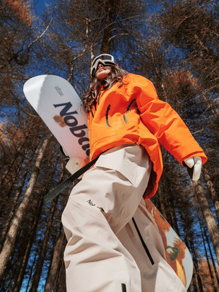 Women's MaxExtreme Pro Zip-up 3L Orange Snow Jacket