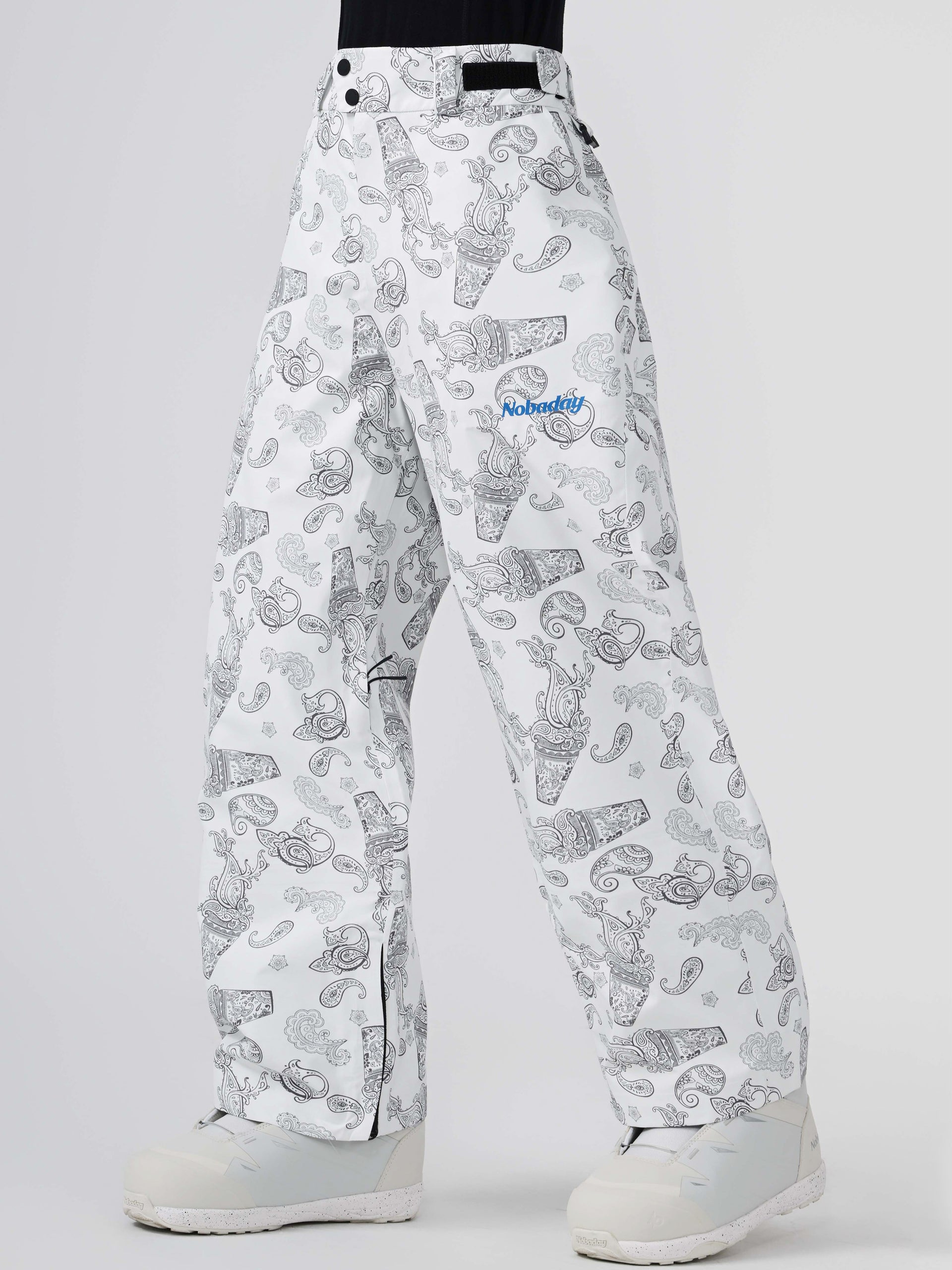 Men’s Dawn Print 3L Snow Pants White