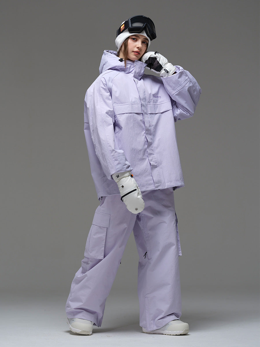 Nobaday Women's Pure Free Waterproof Snow Jacket