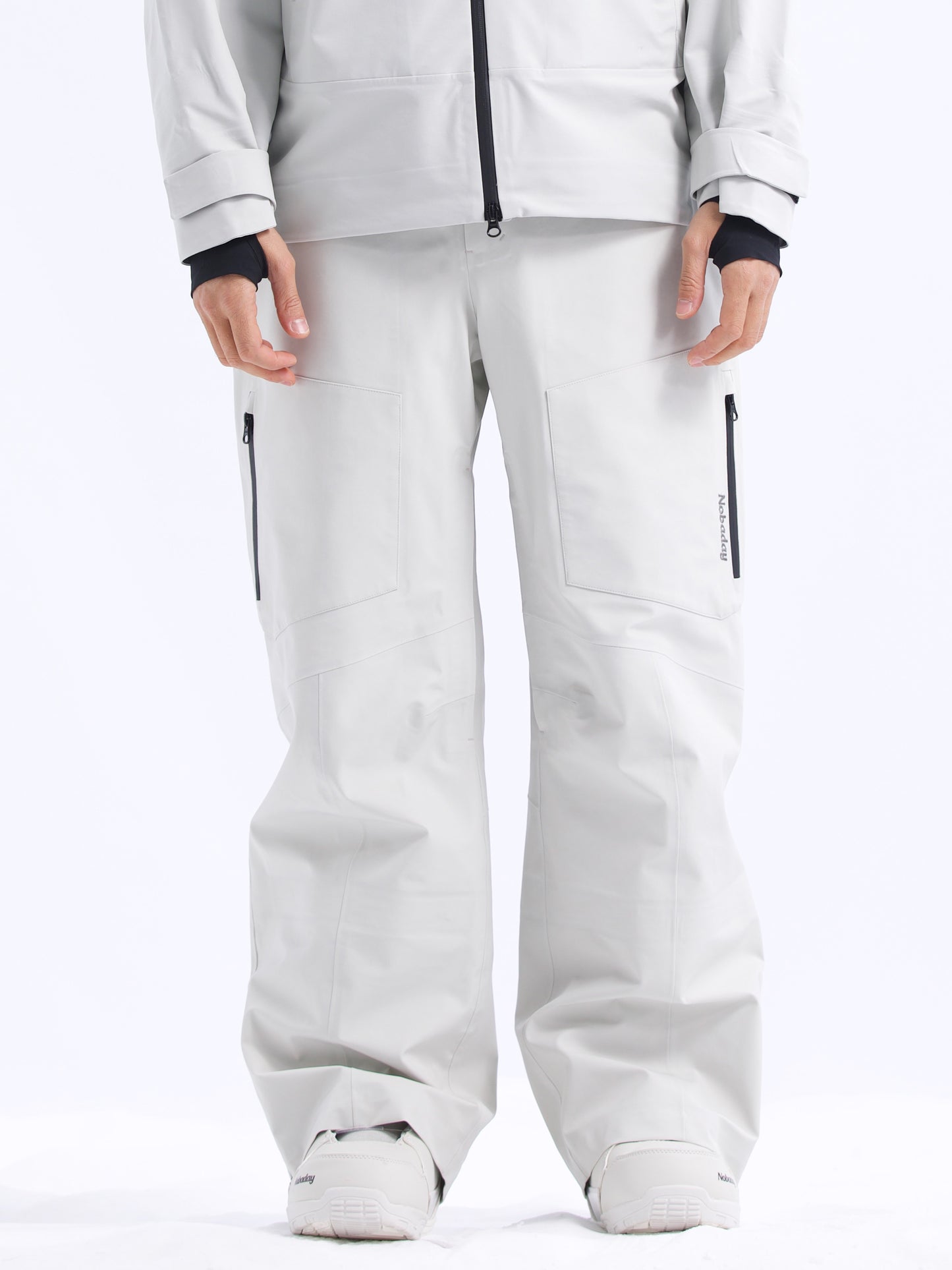 Men’s Pure Sky Wide Leg Snow Pants Grey