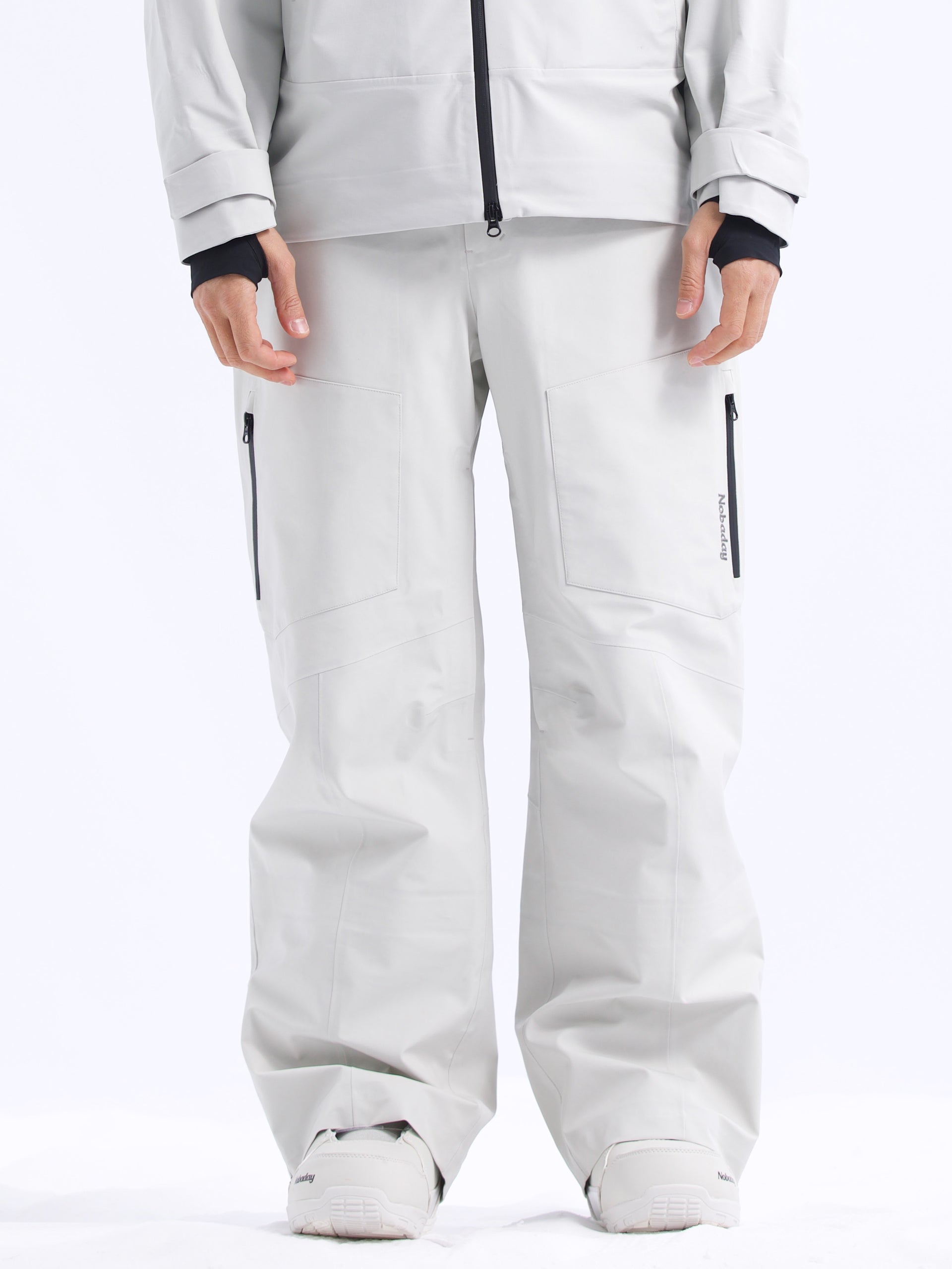 Men’s Pure Sky Wide Leg Snow Pants Grey