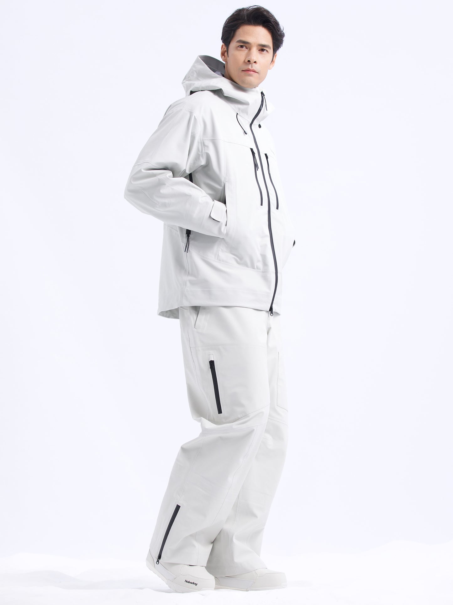 Men’s Pure Sky Wide Leg Snow Pants Grey