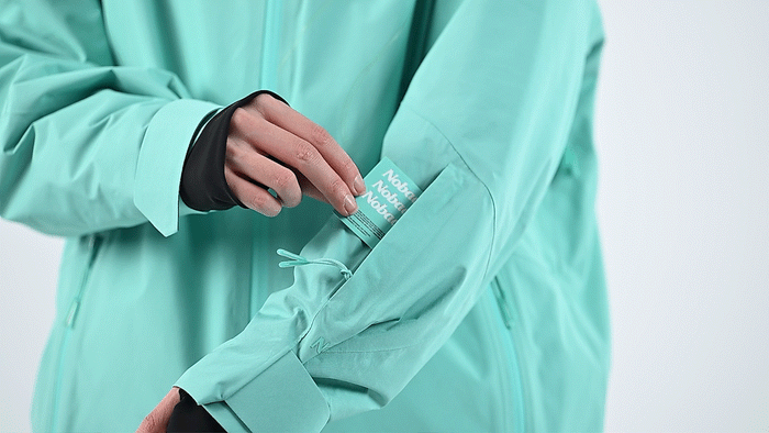 Left-Sleeve Ski Pass Pocket